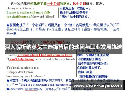 深入解析纳英戈兰选择背后的动因与职业发展轨迹