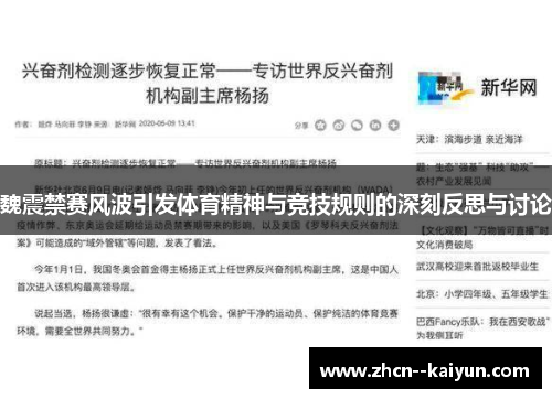 魏震禁赛风波引发体育精神与竞技规则的深刻反思与讨论